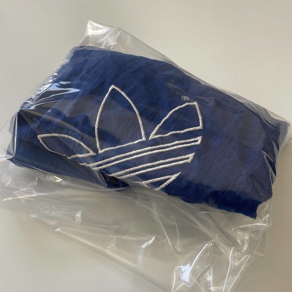 Vintage Adidas Swim Trunks Y2K Trefoil Logo Lined Board Shorts Blue 3 Stripe 90s - Picture 11 of 11